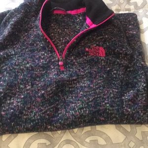 The north face xs fleece hoodie